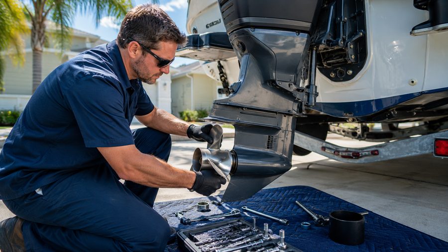 Lower unit service